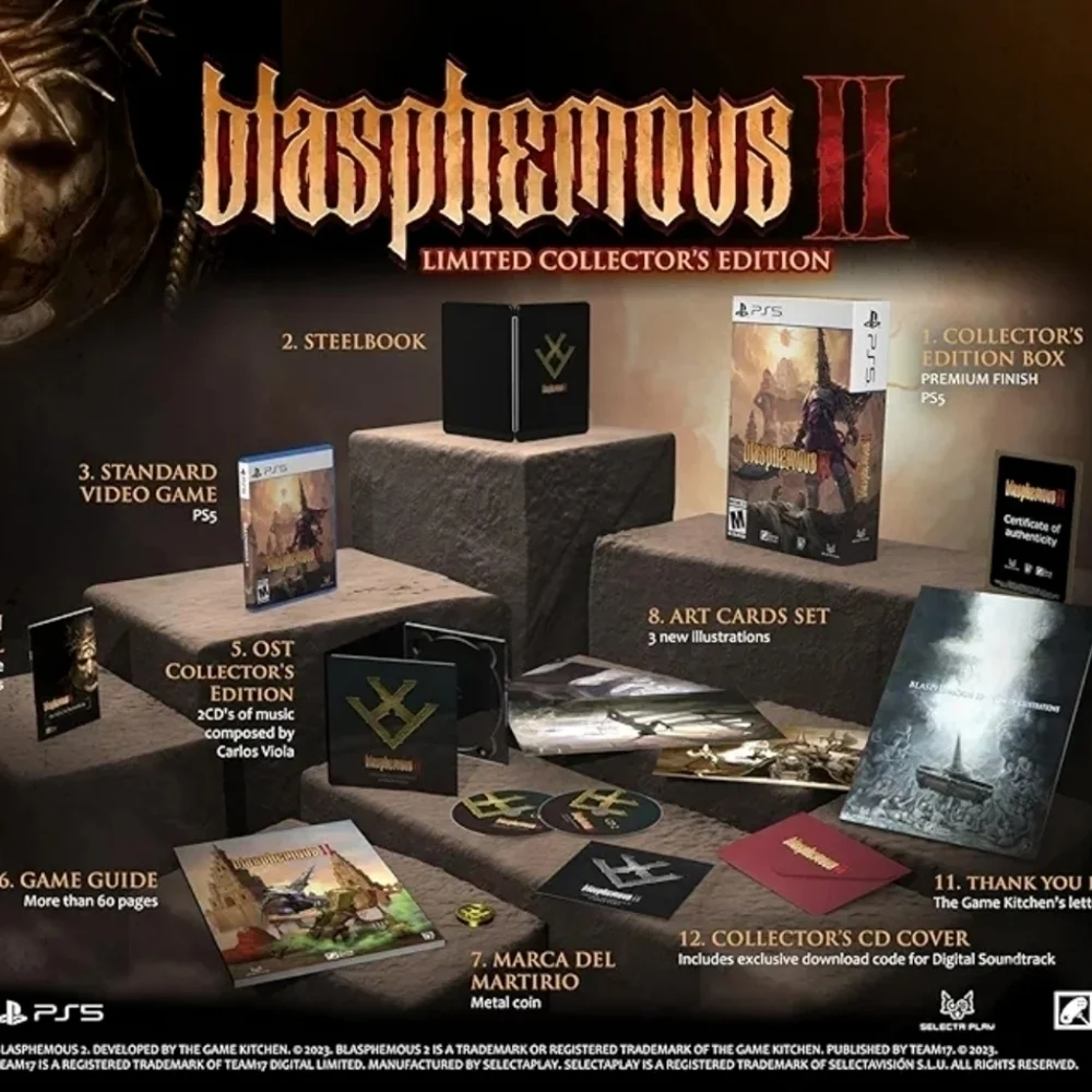 Blasphemous II Limited Collector's Edition for Playstation 5 Video Game NEW!!